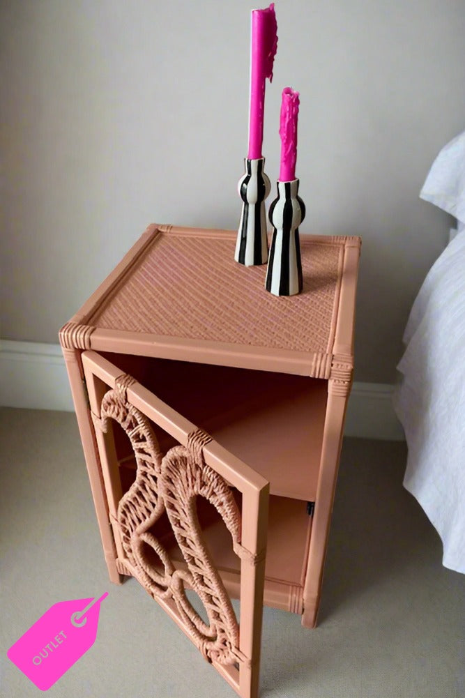 Pale Pink Bedside Table - SAMPLE