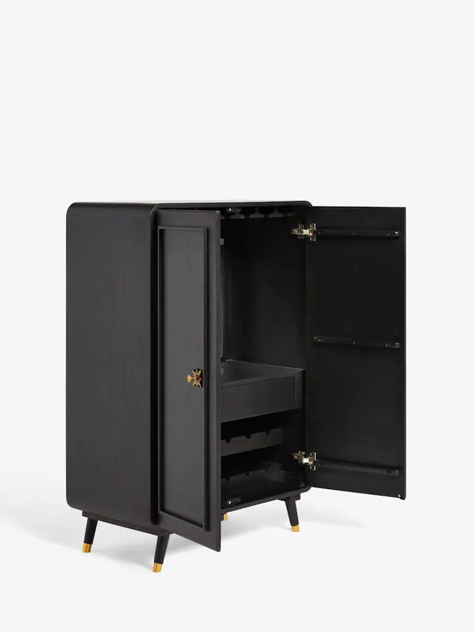 Black & Gold Ringo Drinks Cabinet