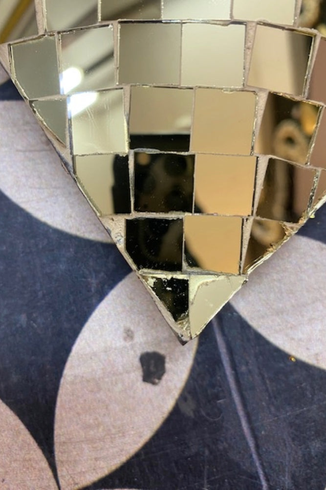 Disco Ball Flaming Heart Decoration - SECONDS