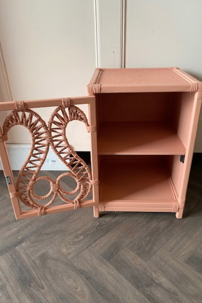 Pale Pink Bedside Table - SAMPLE