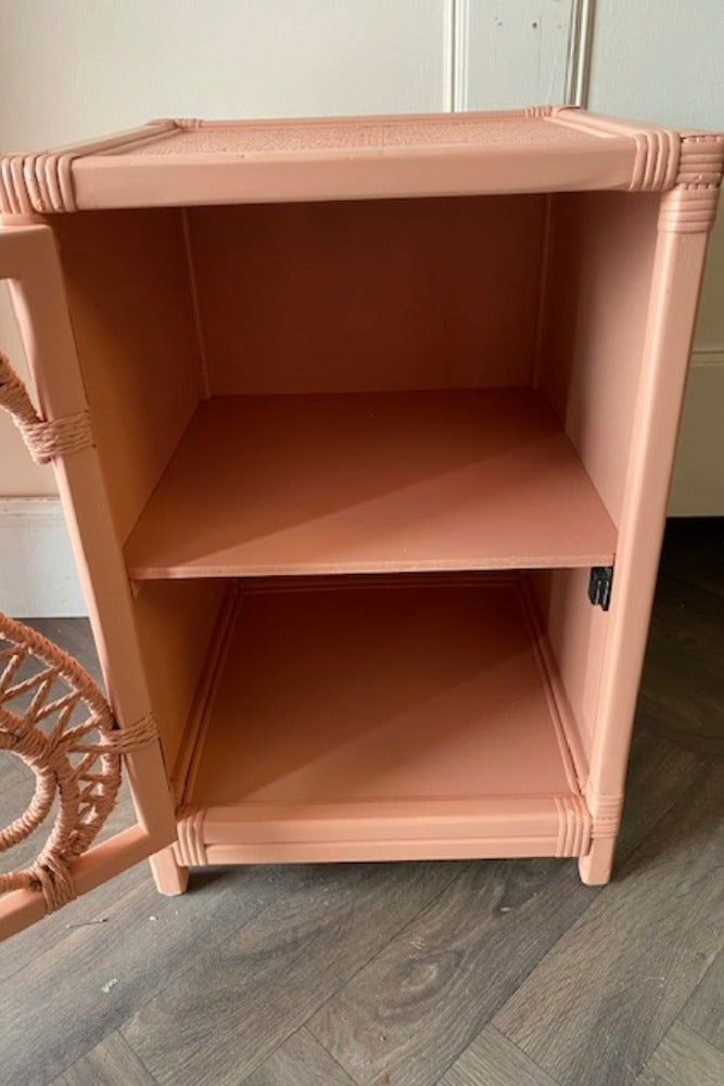 Pale Pink Bedside Table - SAMPLE