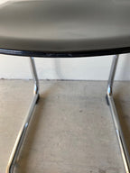 Retro Inspired Curved Dining Chair in Black - SECONDS