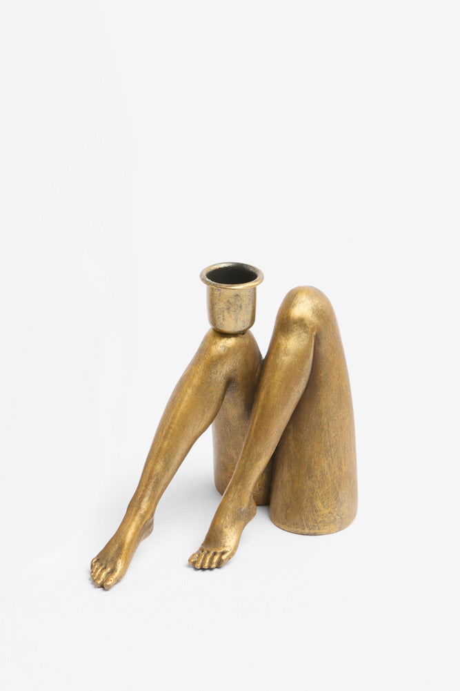 Bougeoir jambes dorées sexy