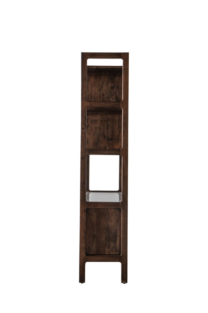 Acacia Wood & Marble Display Cabinet