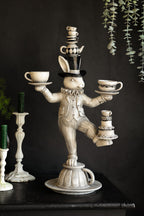 Alice In Wonderland Inspired Balancing Act White Rabbit Ornament