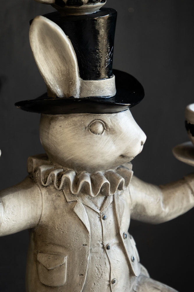 Alice In Wonderland Inspired Balancing Act White Rabbit Ornament