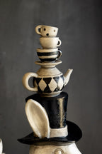 Alice In Wonderland Inspired Balancing Act White Rabbit Ornament