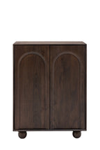 Arc Detail 2-Door Mango Wood Cabinet