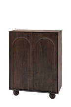 Arc Detail 2-Door Mango Wood Cabinet