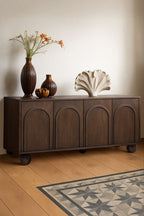 Arc Detail 4-Door Mango Wood Sideboard