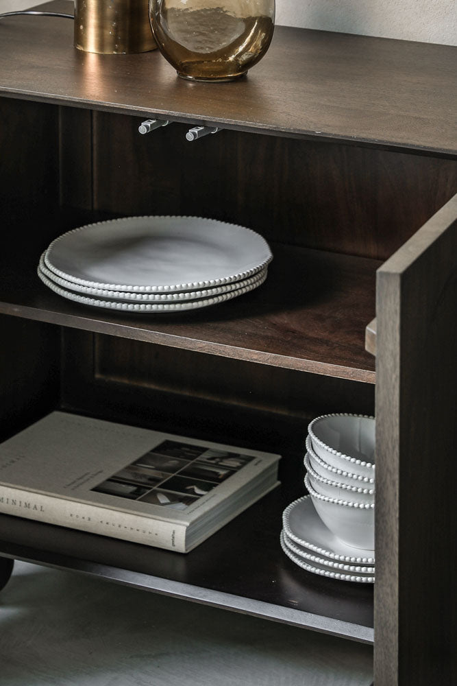 Arc Detail 4-Door Mango Wood Sideboard