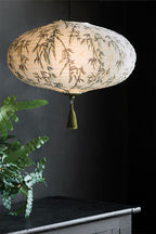 Bamboo & Green Tassel Easyfit Lampshade