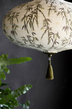 Bamboo & Green Tassel Easyfit Lampshade