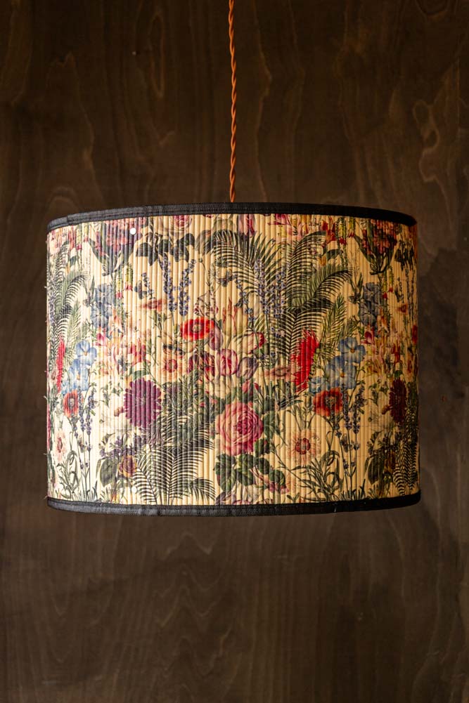 Bamboo Floral Print Easyfit Lampshade