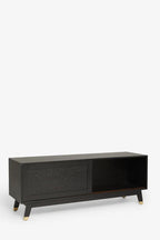 Black Leopard Print TV Unit