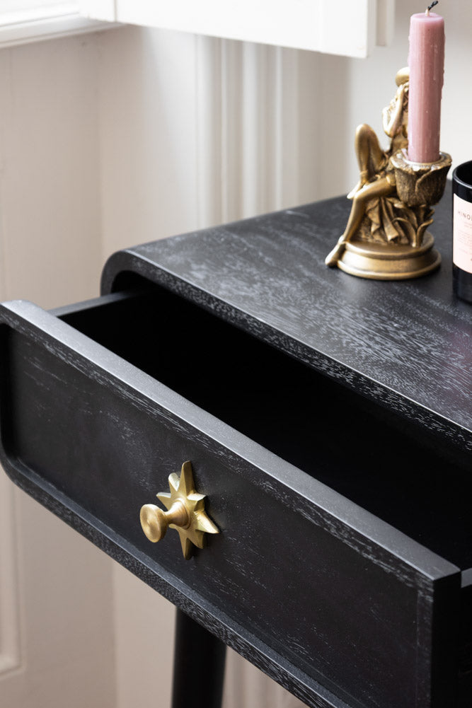 Black & Gold Ringo Console Table