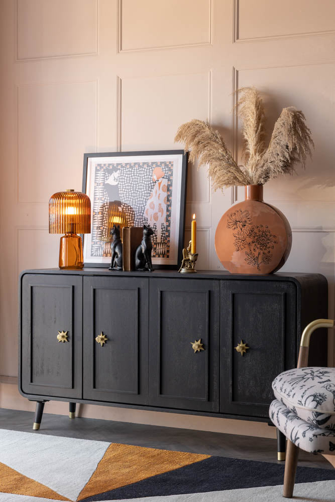 Black & Gold Ringo Sideboard