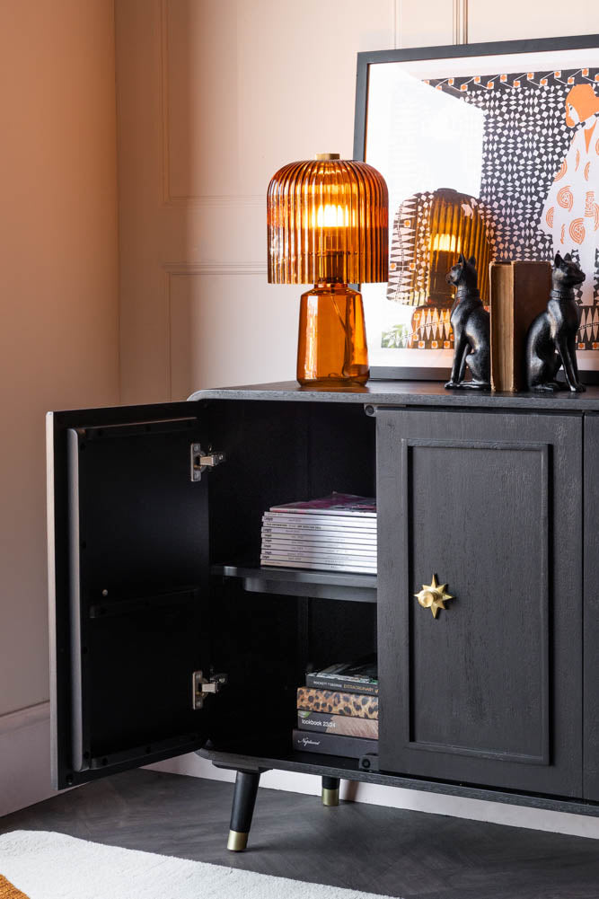 Black & Gold Ringo Sideboard