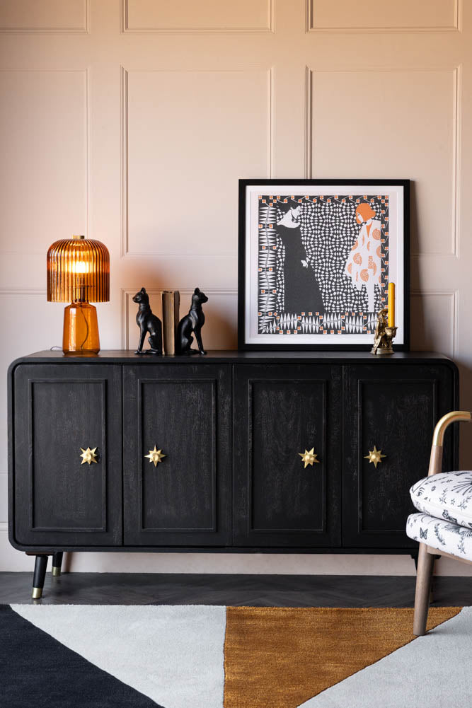 Black & Gold Ringo Sideboard