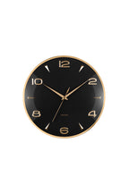 Black & Gold Wall Clock