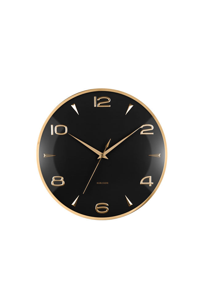Black & Gold Wall Clock