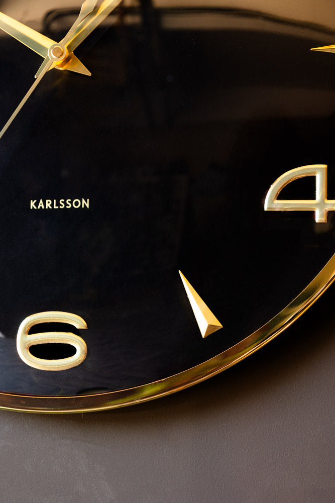 Black & Gold Wall Clock
