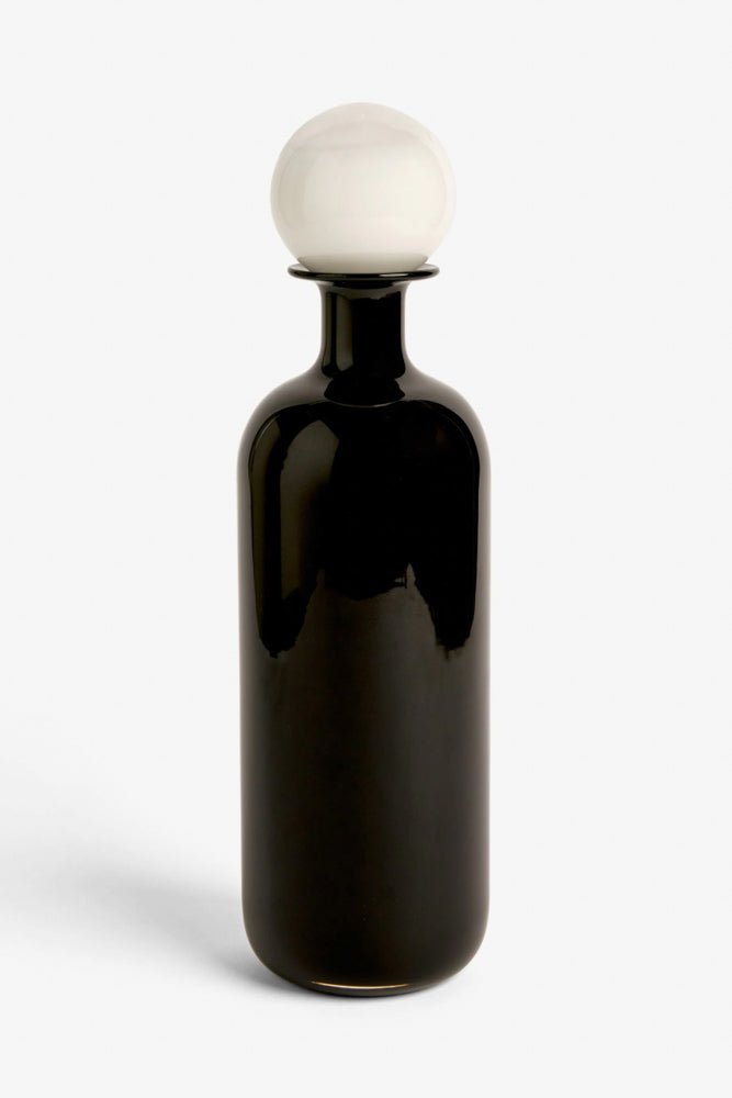 Black & White Tall Apothecary Bottle