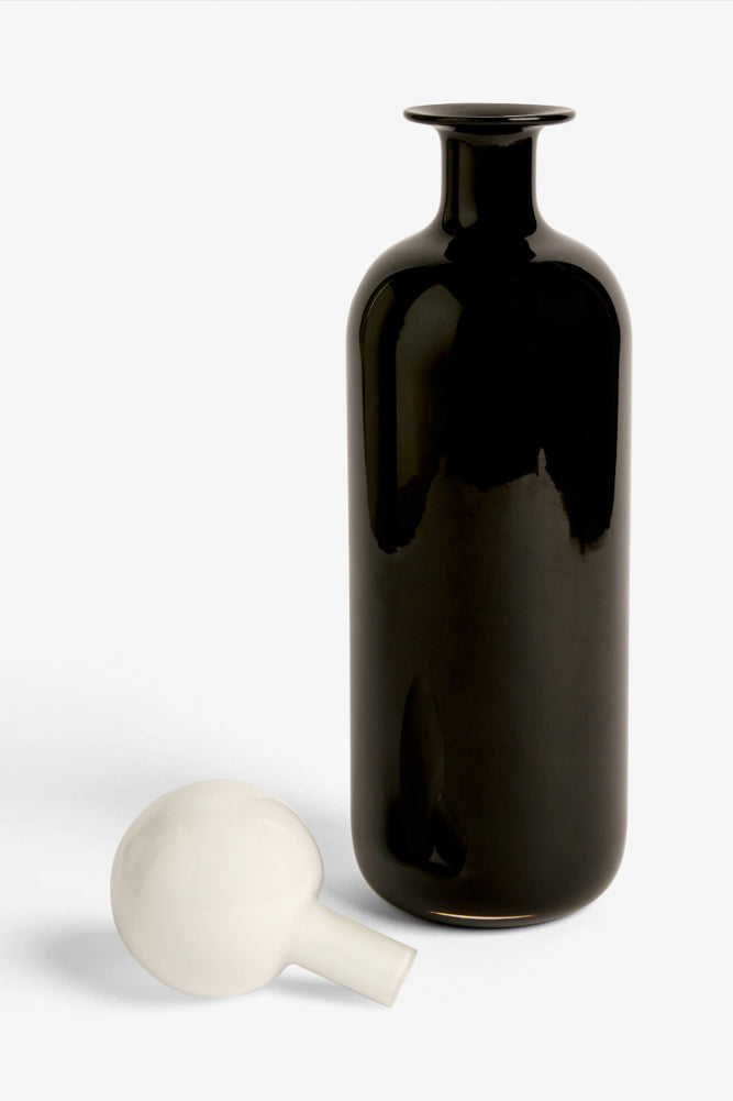 Black & White Tall Apothecary Bottle