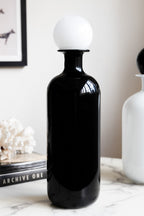 Black & White Tall Apothecary Bottle