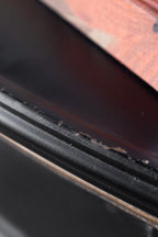Black & Gold Antiqued-Style Side Cabinet