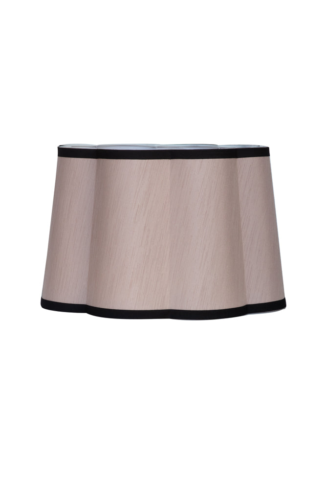 Blush Pink Scalloped Lampshade