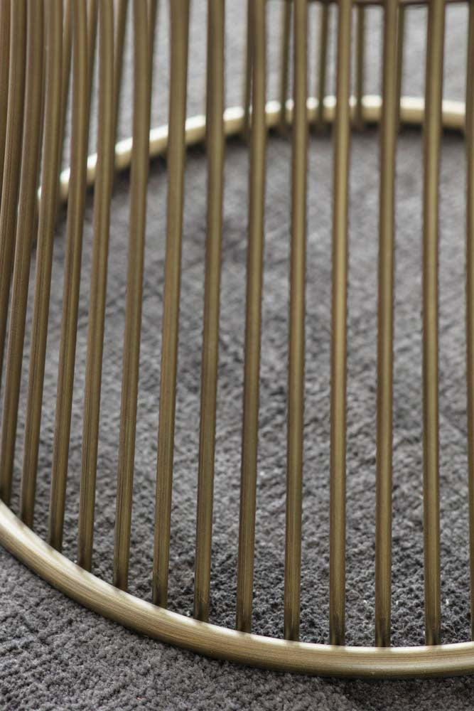 Bronze & Glass Round Dining Table