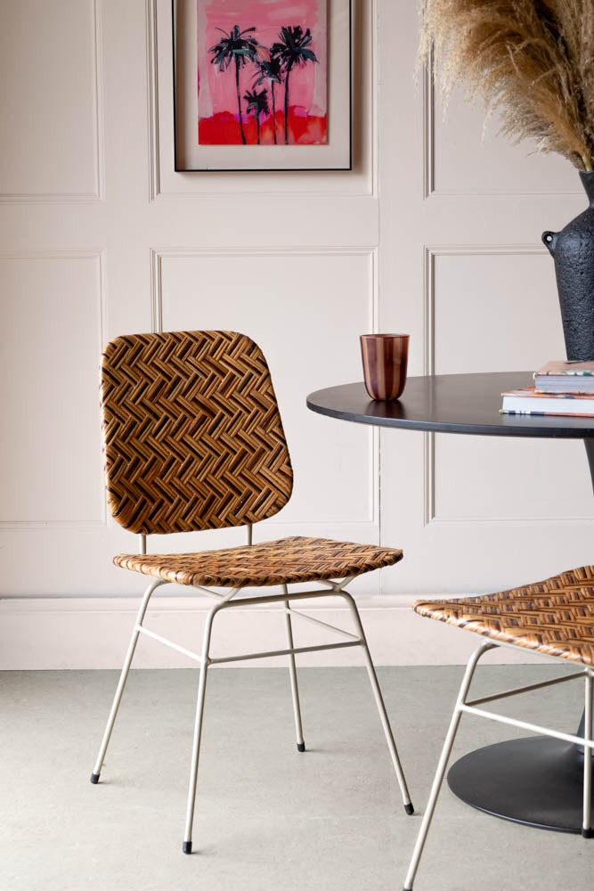 Woven Rattan Dining Chair
