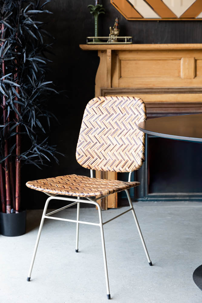 Woven Rattan Dining Chair