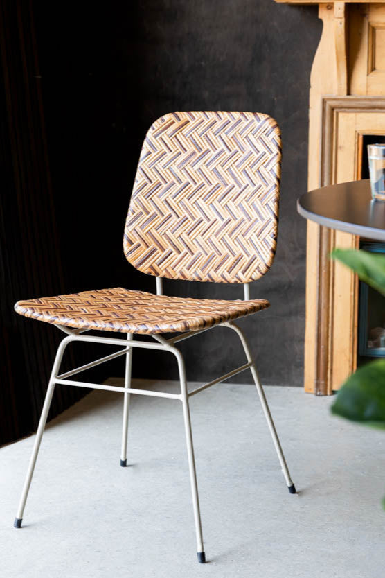 Woven Rattan Dining Chair