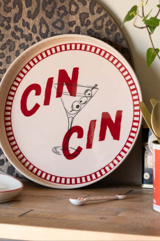 Cin Cin Round Tray