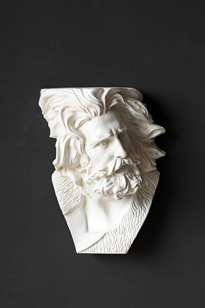 Classical Greek-Inspired Floating Wall Shelf