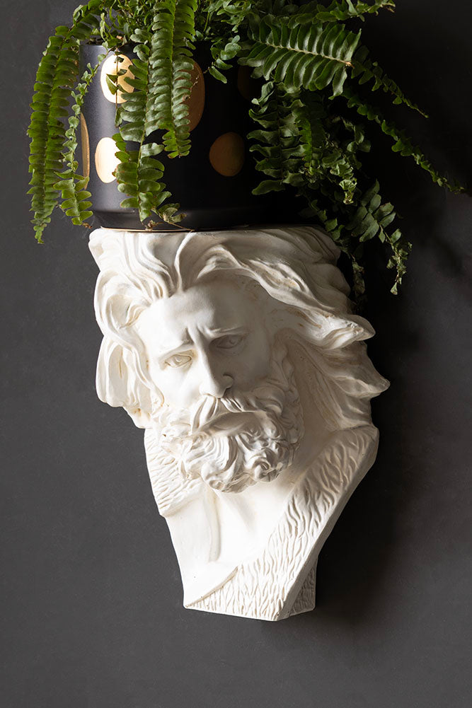Classical Greek-Inspired Floating Wall Shelf