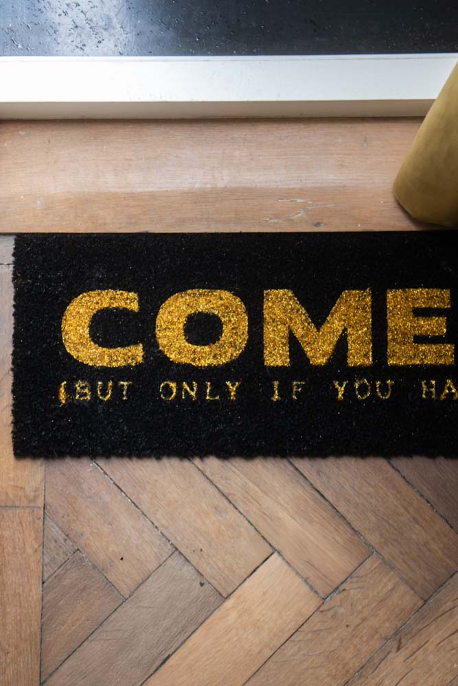 Come In (But Only If You Have Wine) Coir Doormat