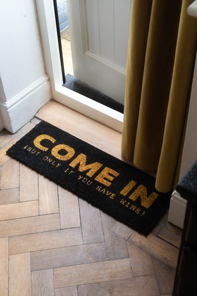Come In (But Only If You Have Wine) Coir Doormat
