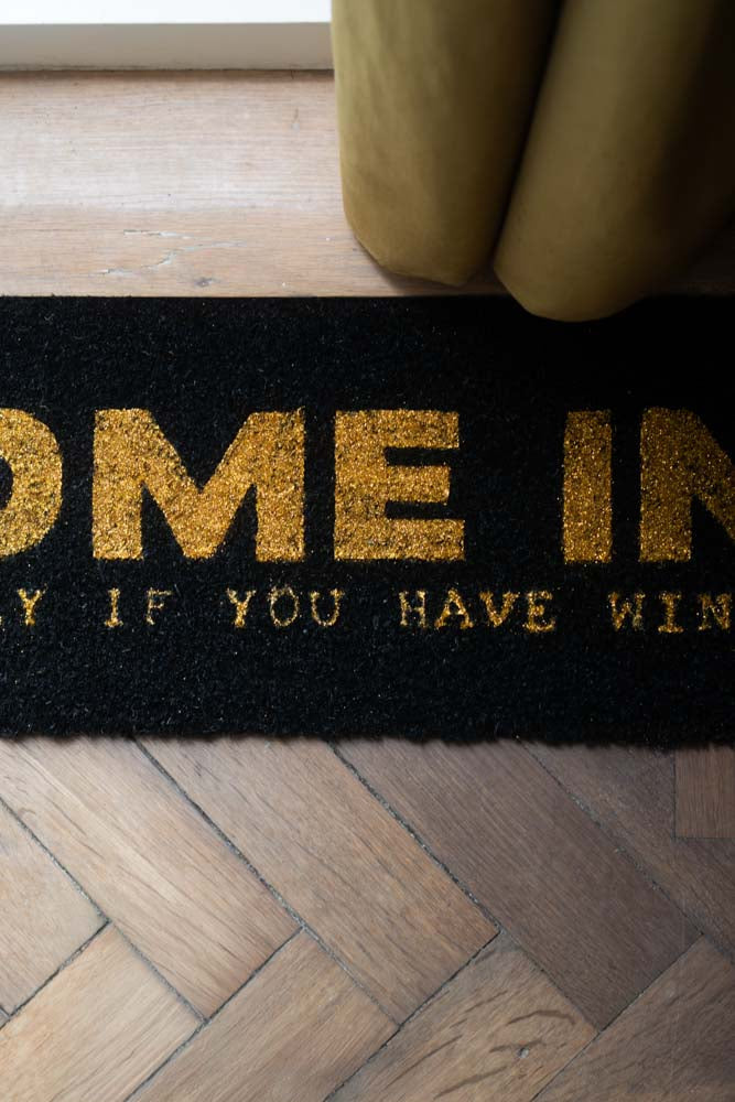 Come In (But Only If You Have Wine) Coir Doormat