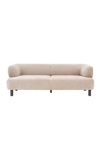 Contemporary Cream 3-Seater Sofa