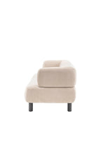 Contemporary Cream 3-Seater Sofa