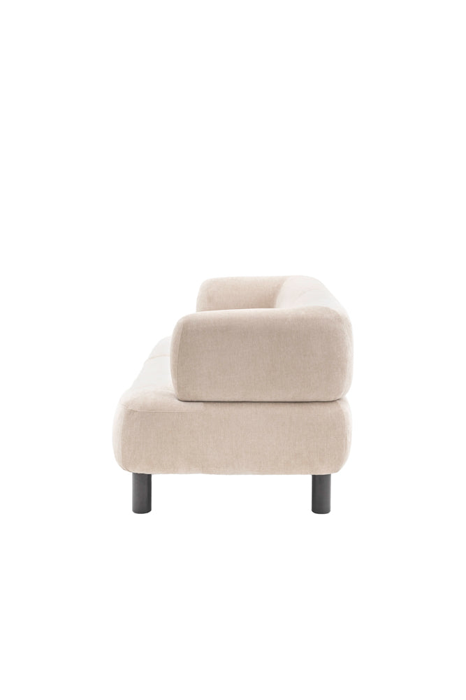 Contemporary Cream 3-Seater Sofa
