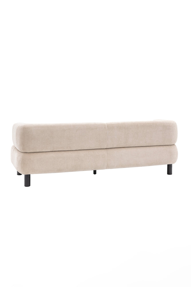 Contemporary Cream 3-Seater Sofa