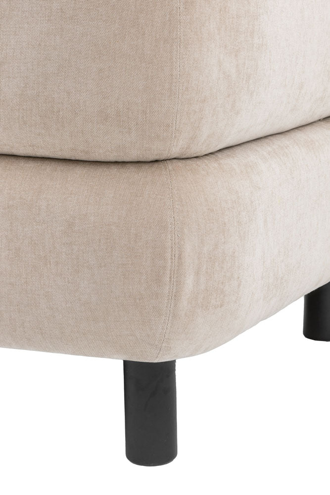 Contemporary Cream 3-Seater Sofa