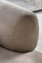 Contemporary Cream 3-Seater Sofa