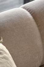 Contemporary Cream 3-Seater Sofa