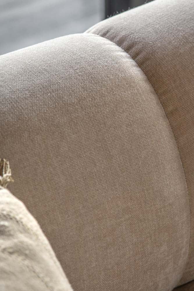 Contemporary Cream 3-Seater Sofa