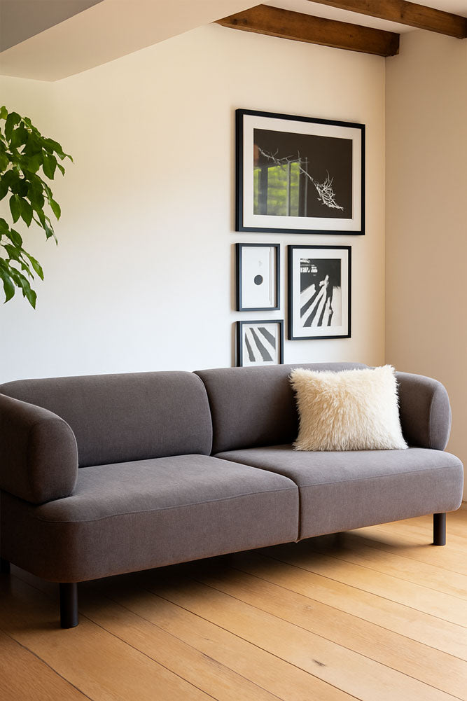 Contemporary Grey 3-Seater Sofa